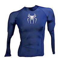 LICRA CON PROTECCION UV AQUAMODA LAMANLARN NIÑO AZUL LOGO BLANCO REFLECTIVO